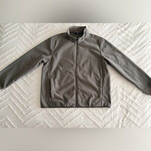 Men's Lands End Gray Fleece Jacket~Large